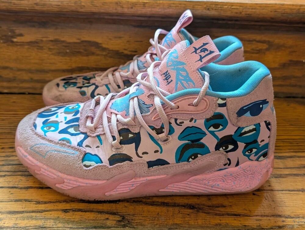 Puma Mens “LaMelo Ball Toxic” Mb.03 Super Basketball Sneakers Shoes Sz 8.5 Pink
